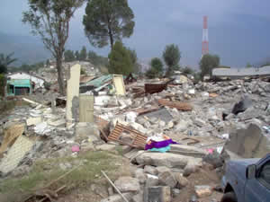 Total destruction in Balakot