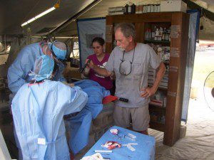 The operating room in the CMAT field hospital continues to treat several patients daily.