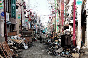 Ishinomaki was severely affected by both the earthquake and the tsunami.