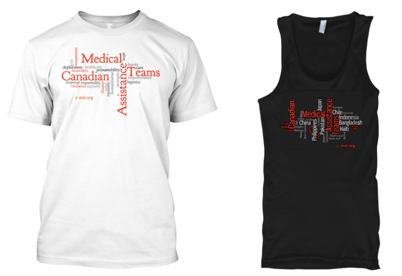 Sample images of two of the available limited edition CMAT shirts!