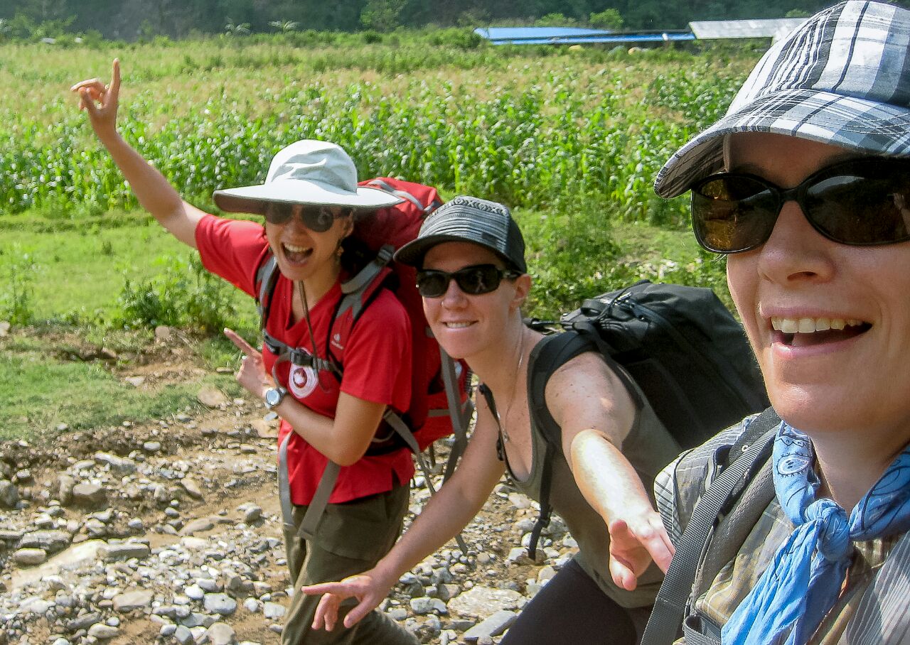 CMAT Team members have been trekking to high mountain villages, and through rice fields to deliver health care to patients who would otherwise go without. 