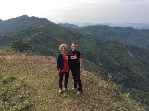 "We discovered a walk leading to the next village this morning and enjoyed the emerald rice paddies cascading down the hillsides on both sides of the ridge."
