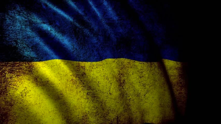 ukraine flag dark dirty 